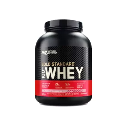 ON - 100% Whey Gold Standard - 73 serv - 5 Lb - Delicious Strawberry